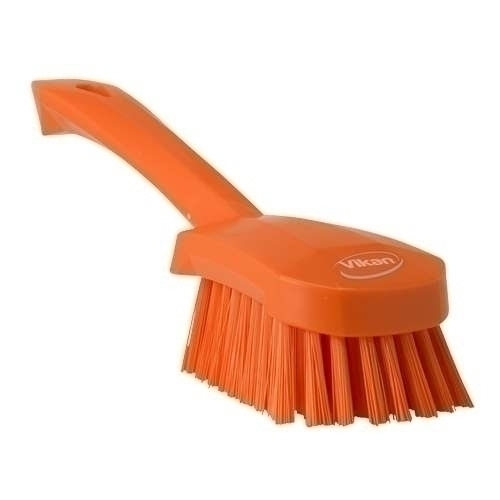 Perie cu maner scurt, peri duri, 270 mm,  Vikan 270 mm portocalie 