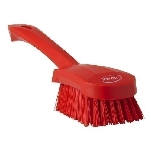 Perie cu maner scurt, peri duri, 270 mm,  Vikan 270 mm rosu 