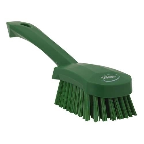Perie cu maner scurt, peri duri, 270 mm,  Vikan 270 mm verde 