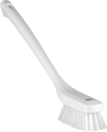Perie ingusta cu maner lung, 420 mm, peri duri, Vikan, verde alb 
