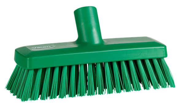 Perie pentru pereti-pardoseli, 225 mm, peri duri, Vikan, verde