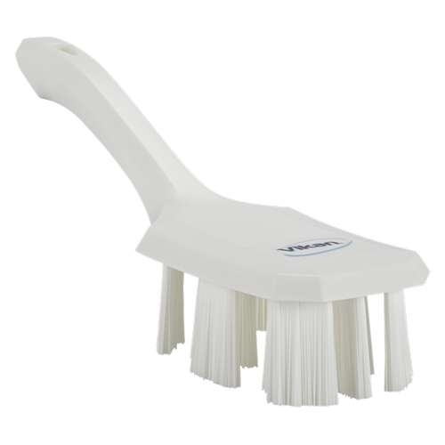 Perie UST cu maner scurt si peri duri 260 mm. Vikan, roz alb 