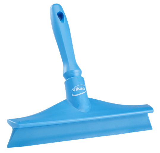 Racleta Ultra Hygiene cu maner mic 245 mm, Vikan, roz albastru 
