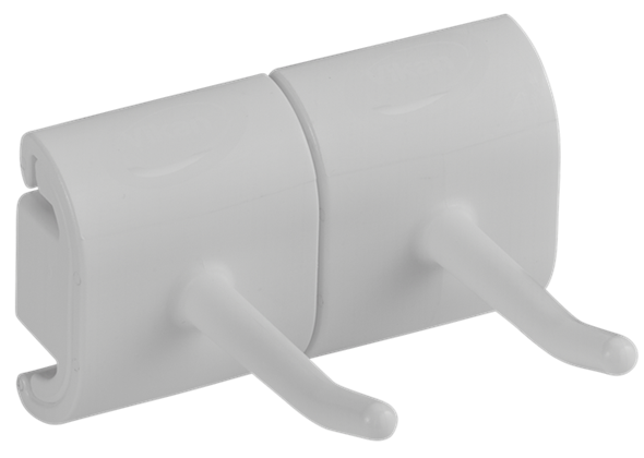 Suport perete (carlig) Hygienic 2 produse 82 mm, Vikan alb 