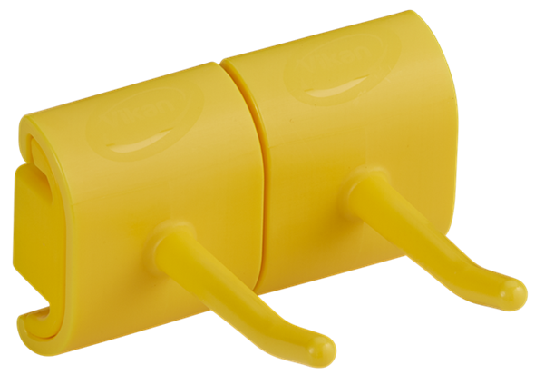 Suport perete (carlig) Hygienic 2 produse 82 mm, Vikan galben 