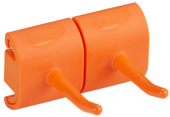 Suport perete (carlig) Hygienic 2 produse 82 mm, Vikan portocalie 