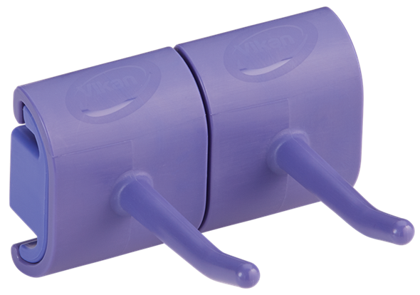 Suport perete (carlig) Hygienic 2 produse 82 mm, Vikan violet 