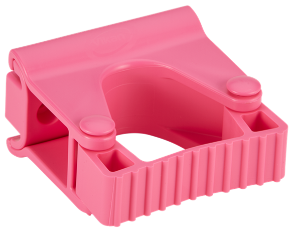 Suport perete (clema cauciuc) Hygienic 1 produs 82 mm, Vikan, roz
