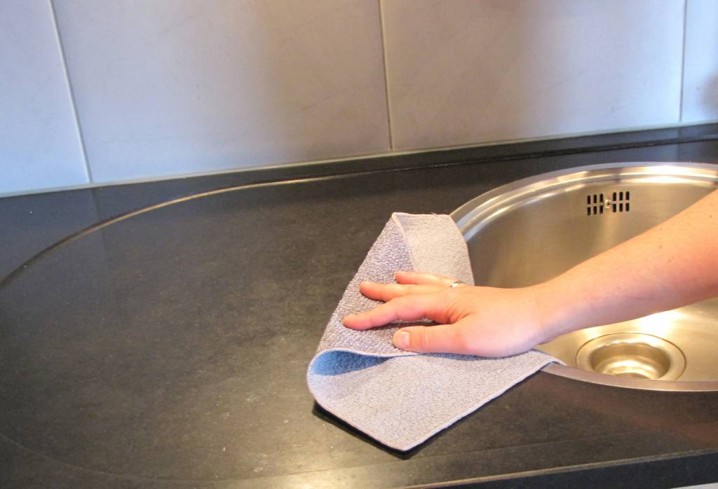 Laveta abraziva din microfibra gri - DeWitte