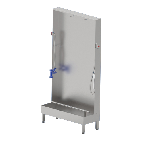 Statie igienizare incaltaminte-sorturi, inox, AWE