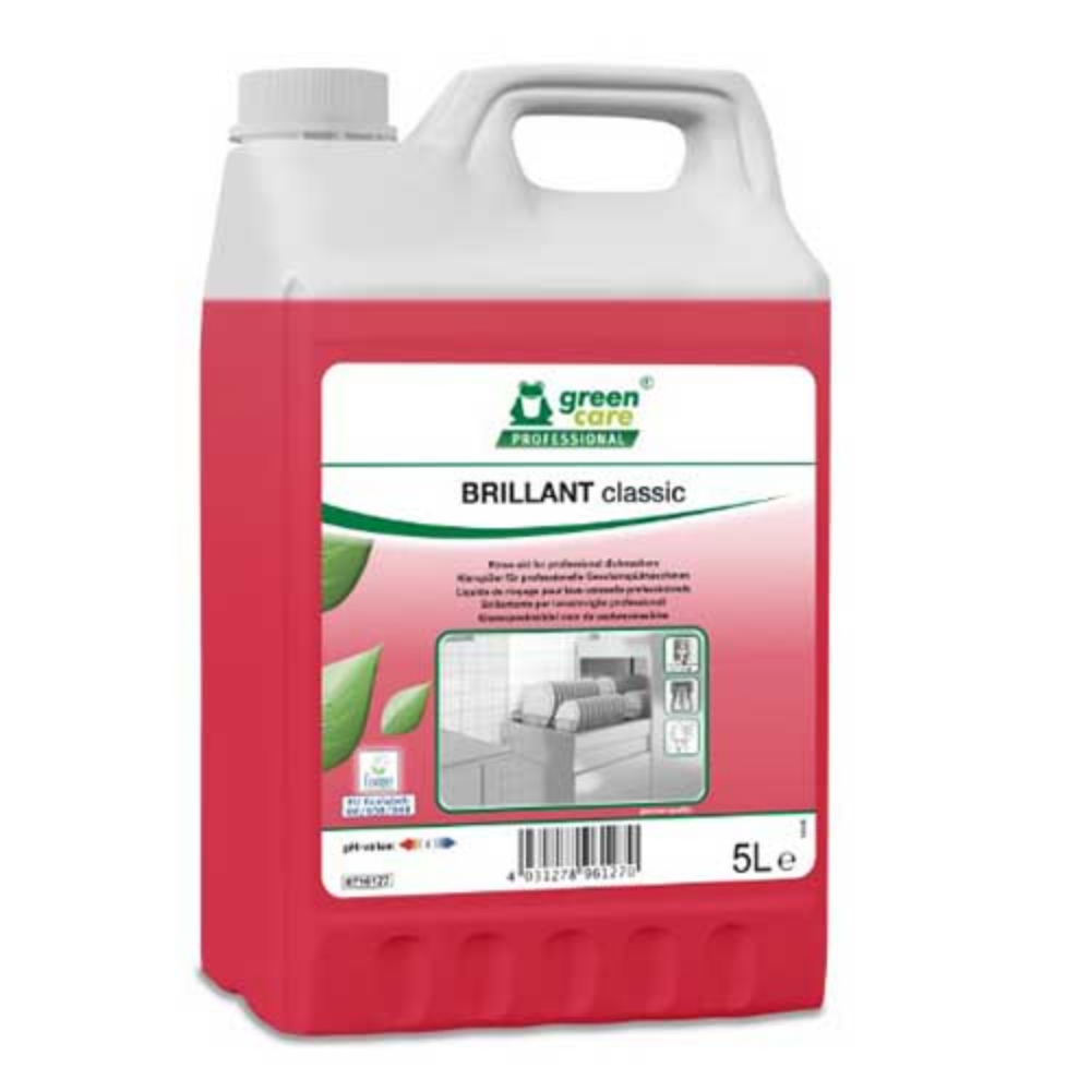 Agent pentru clatire vesela si pahare, 5L, Brillant Classic Tana Professional