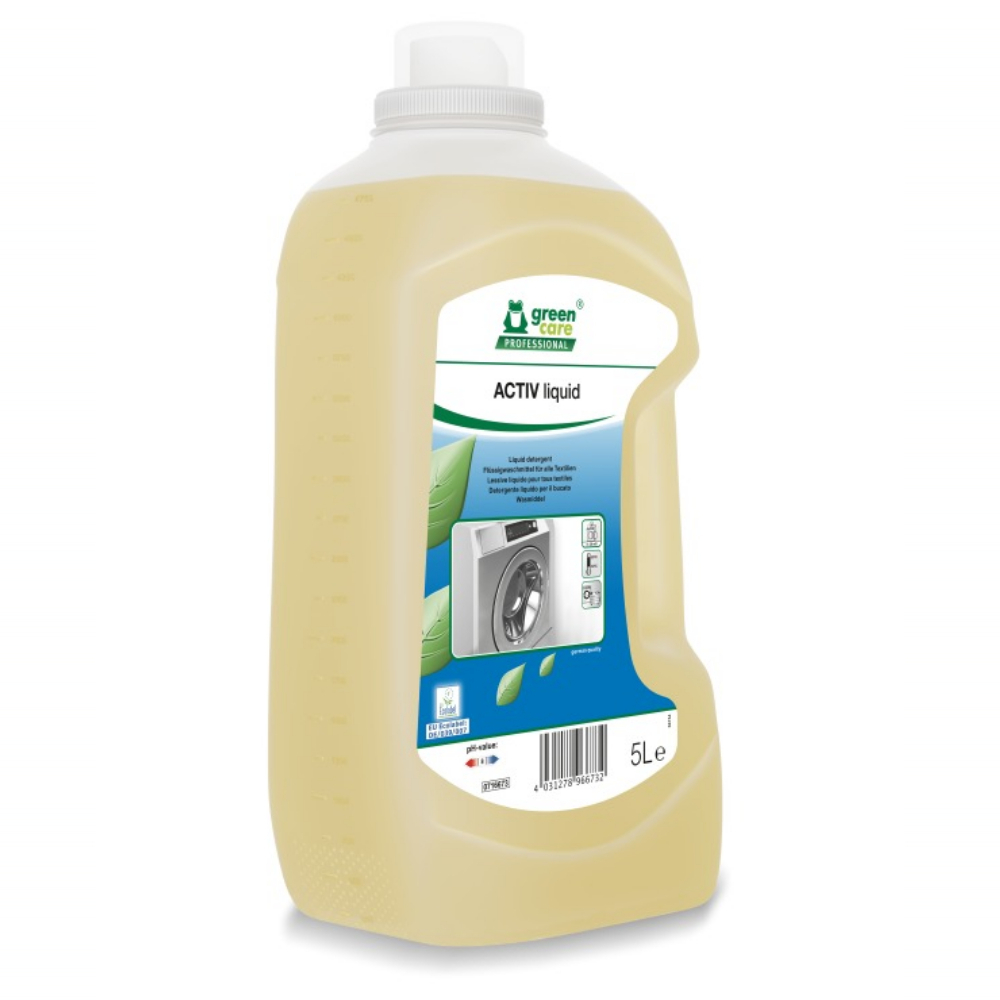 Detergent ecologic lichid pentru spalarea textilelor 5 L, Activ Liquid,  Tana Professional