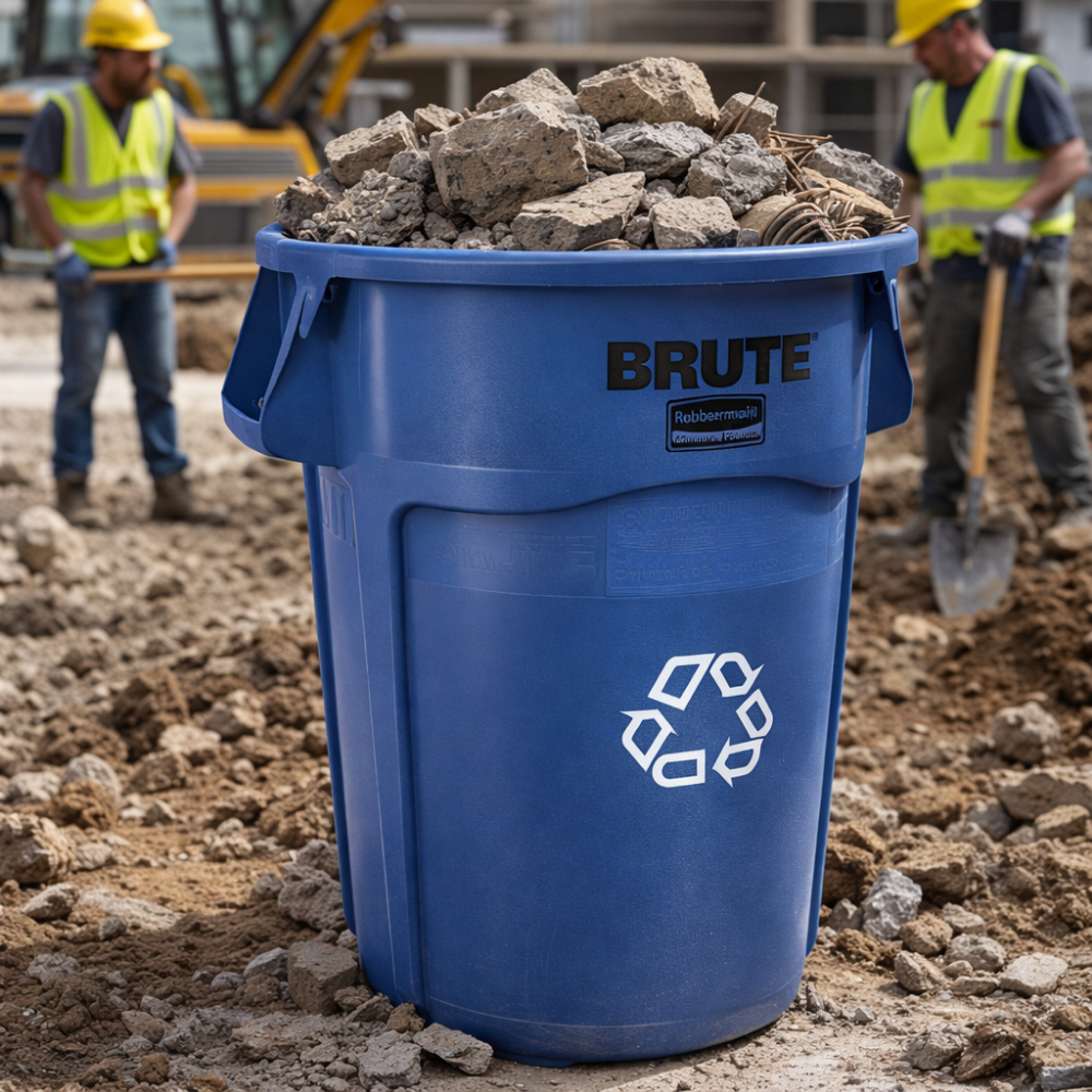 Container Brute reciclare deseuri 75.7 L albastru, Rubbermaid