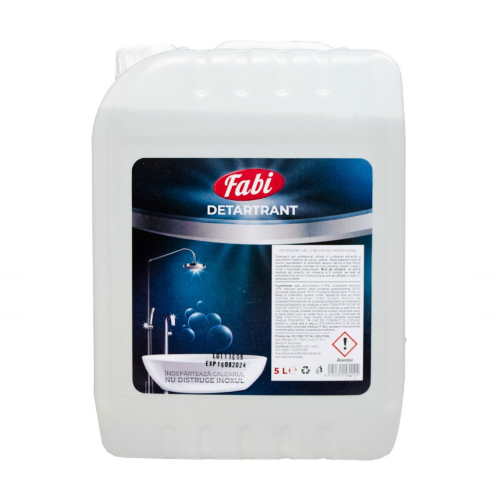 Detartrant toaleta si obiecte sanitare, 5 L, Fabi