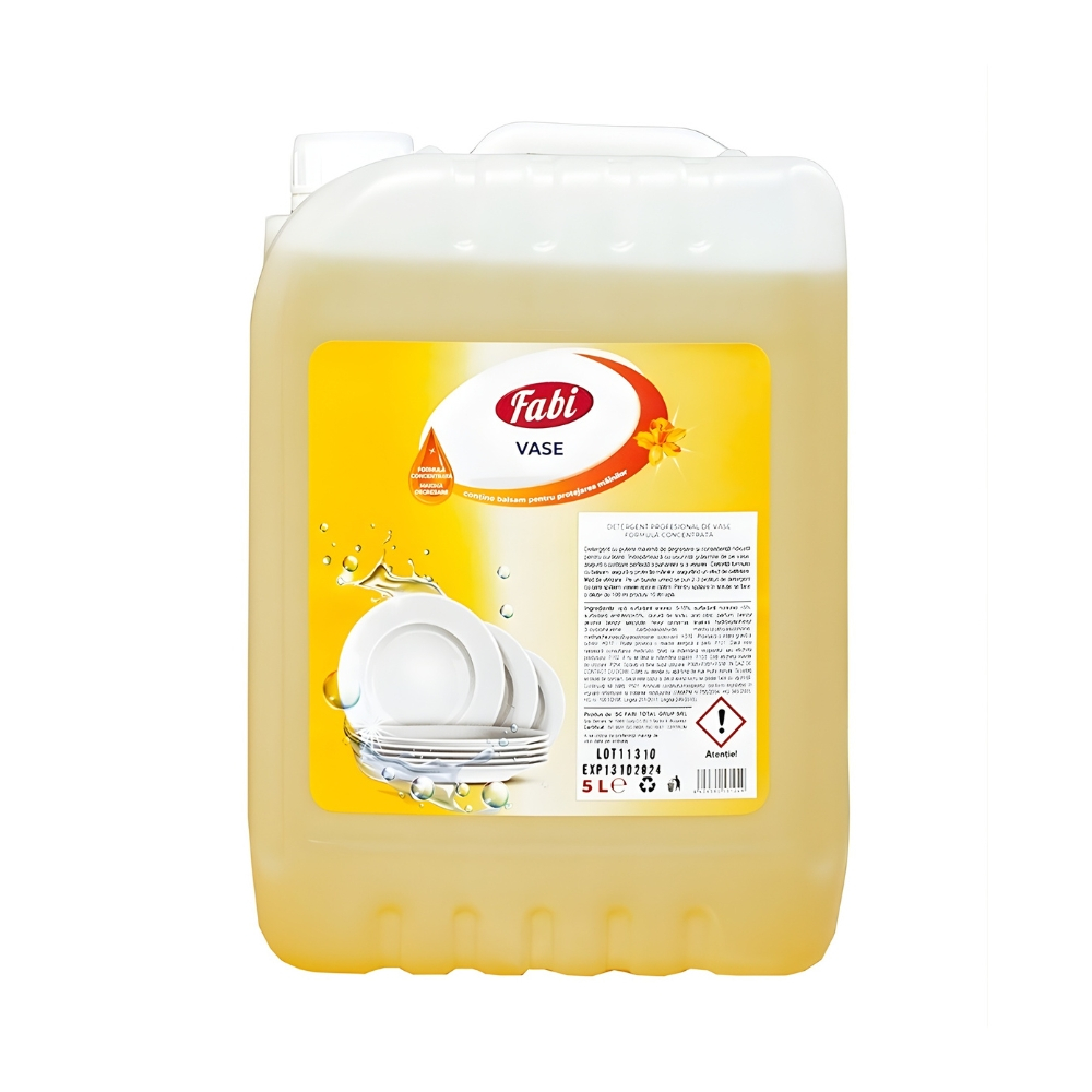 Detergent pentru vase, 5 L, Fabi