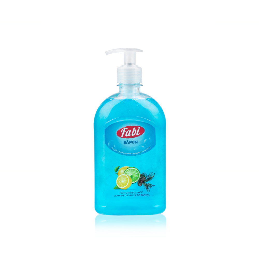 Sapun lichid albastru, 500 ml, Fabi