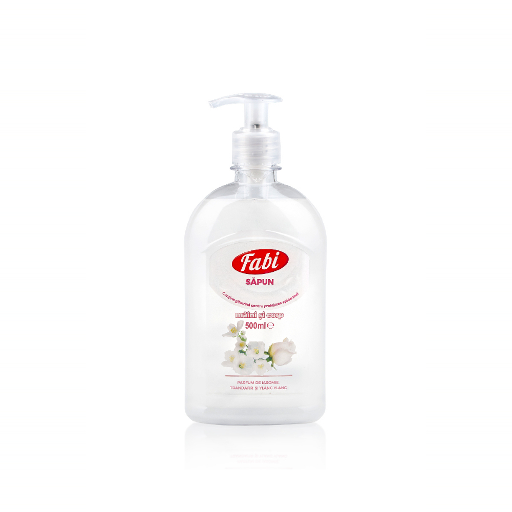 Sapun lichid alb, 500 ml, Fabi