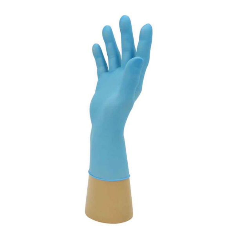 Manusi din nitril nepudrate Finite, albastre, (100 buc/cutie), Polyco l