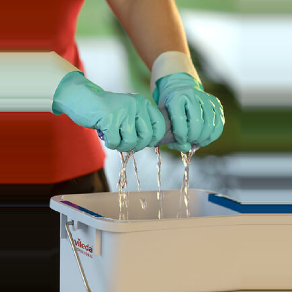 Manusi din latex pentru curatenie, verzi, Vileda Professional l
