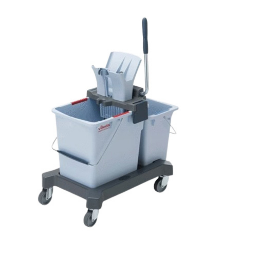 Kit carucior Ready To Go, 25 L, gri, Vileda  Professional