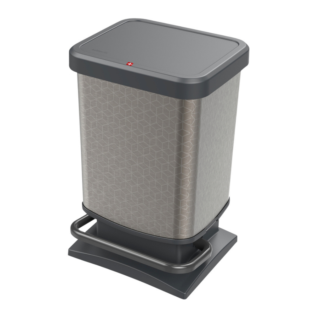 Coș de gunoi PASO, Rothopro 20l gri inchis 