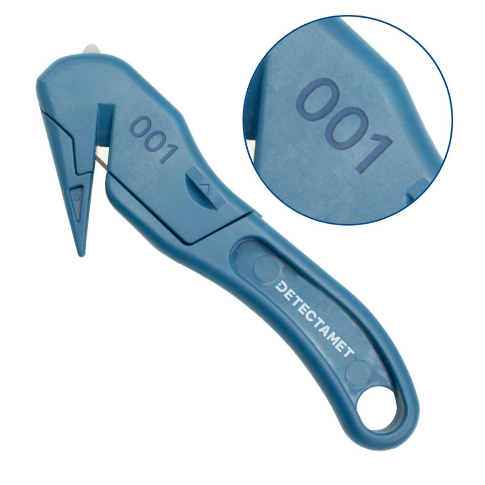 Cutter metal detectabil, Detectamet