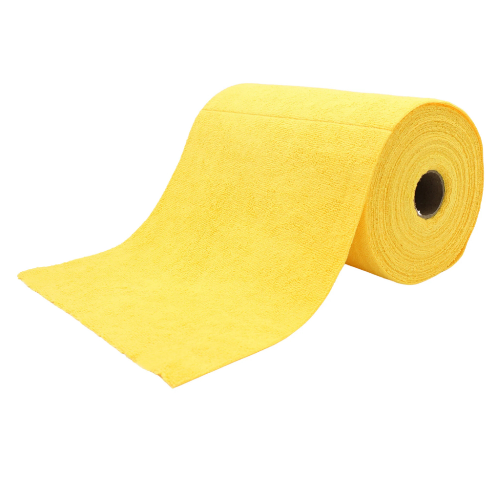 Laveta microfibra Tricot 30 x 30 cm, 75  buc/rola, De Witte galben 