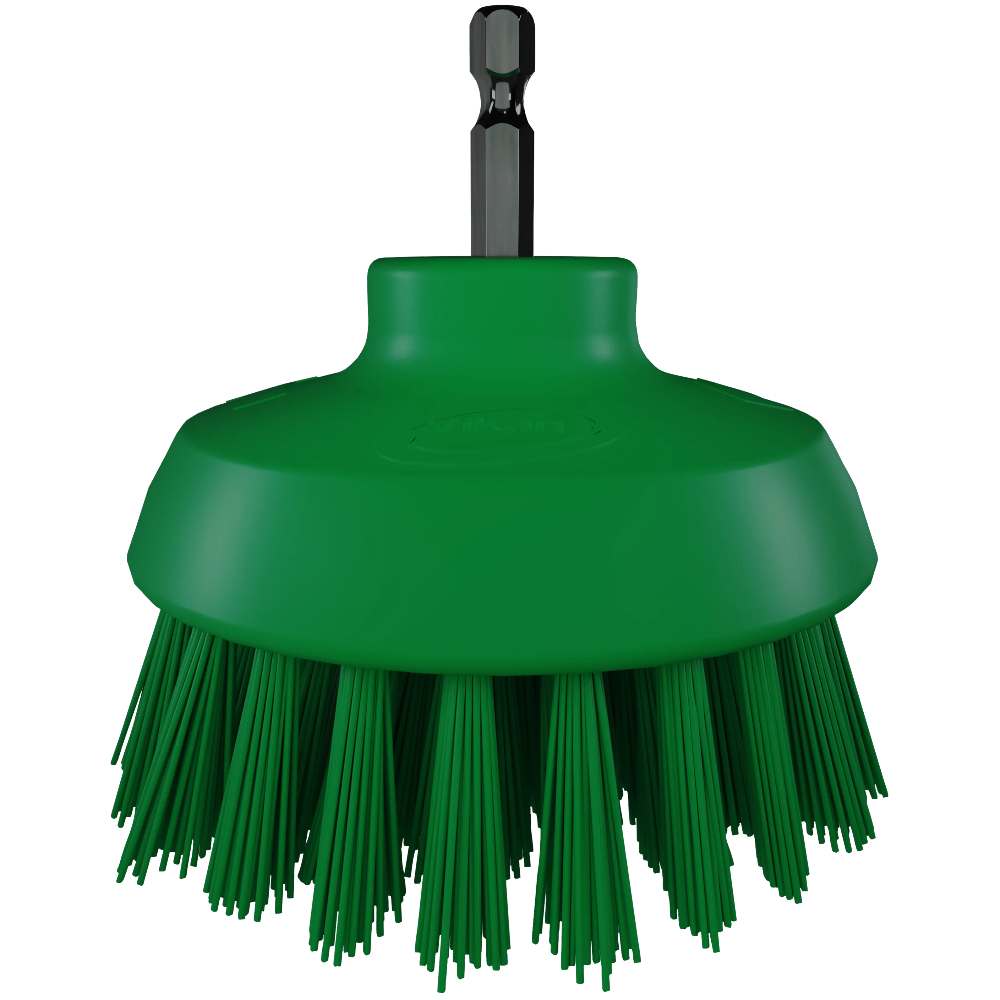 Perie circulara cu peri duri HyDrive, &Oslash;90 mm, Vikan verde 