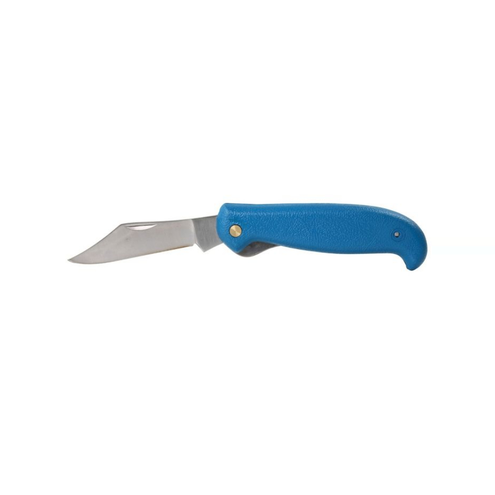 Cutit metal detectabil, cu lama blocabila, tip Clip Point, Detectamet