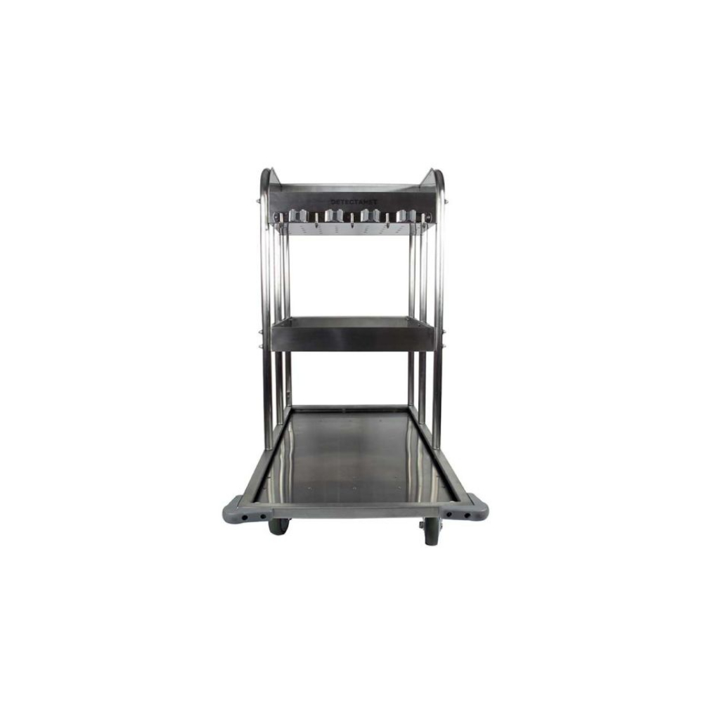 Carucior metal detectabil, inox, pentru curatenie, Detectamet