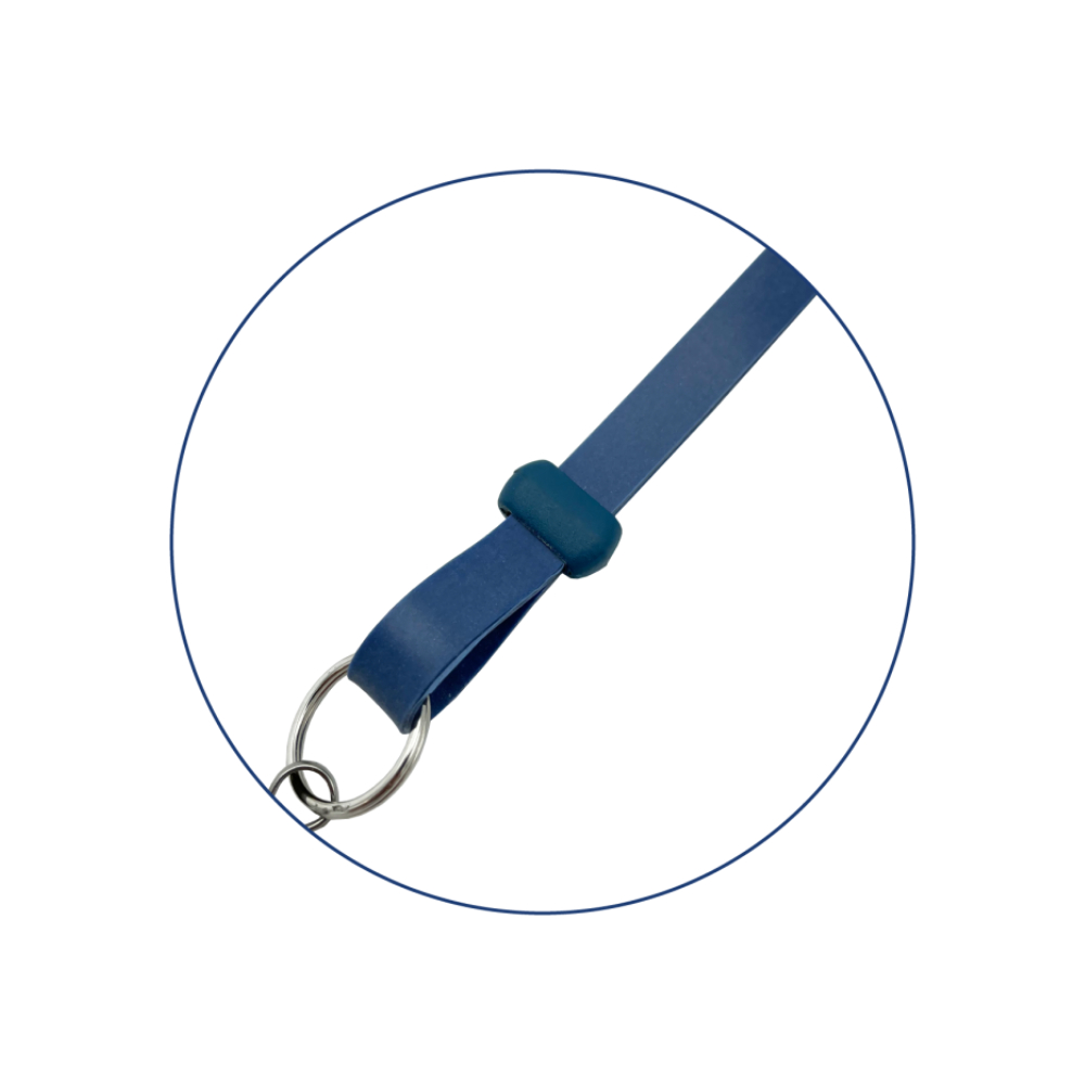 Snur detectabil din silicon pentru ecusoane si carduri, Detectamet