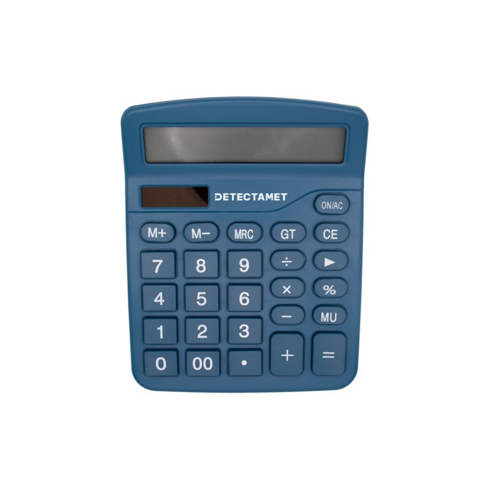 Calculator portabil, metal detectabil, Detectamet