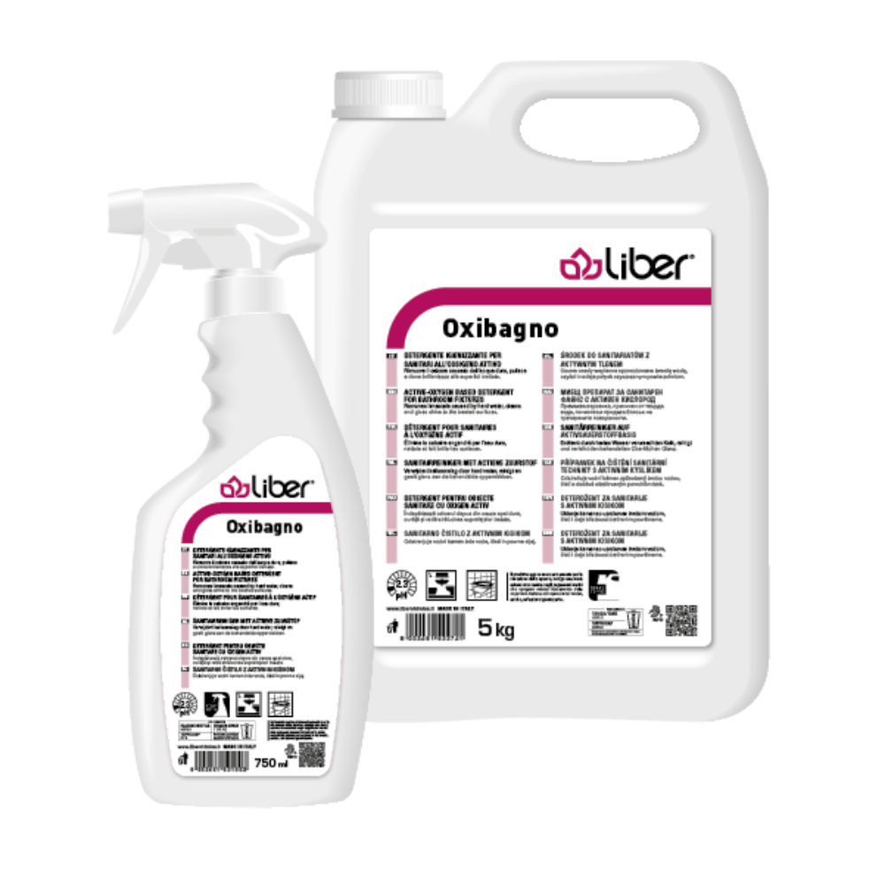 Detergent igienizant anticalcar pentru grupuri sanitare cu oxigen activ, 5 kg, Oxibagno, Liber