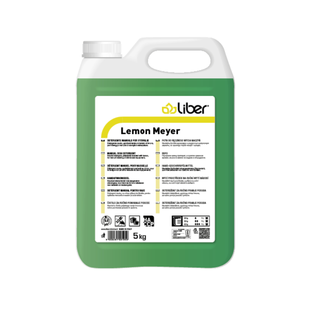 Detergent manual profesional pentru vase Lemon Meyer, 5 kg, Liber