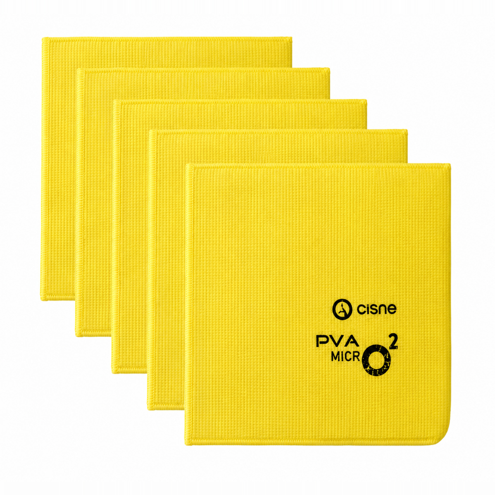 Laveta profesionala din microfibra cu PVA, MICRO2 , 38 x 35 cm , 5 bucati/set, Mopatex galben 