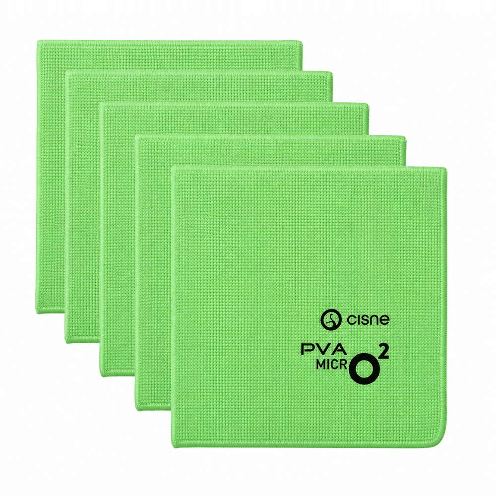 Laveta profesionala din microfibra cu PVA, MICRO2 , 38 x 35 cm , 5 bucati/set, Mopatex verde 
